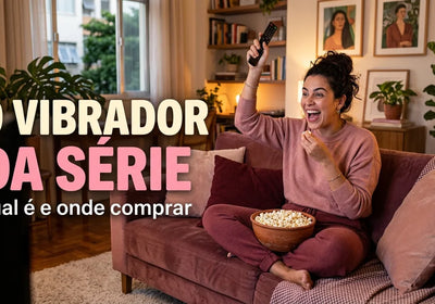 vibrador da valéria série netflix — mulher chocada assistindo tv com pipoca
