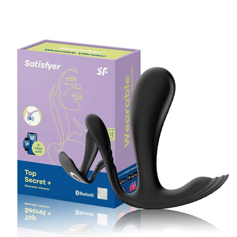 Vibrador de Estímulo Triplo, Ponto G, Clitóris & Ânus - Satisfyer Top Secret+ - Wellness Intimates