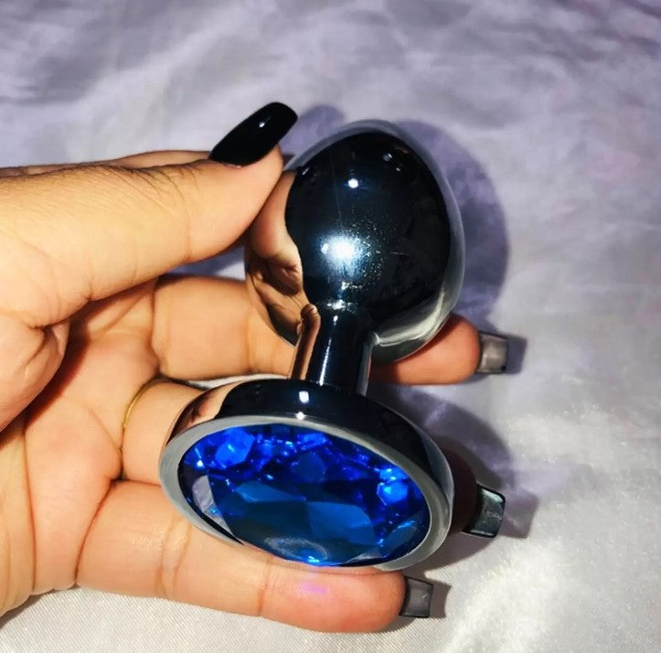 Plug Anal Prazer Anal Sem Dor - com Joia Luxuosa para Experiências Anais