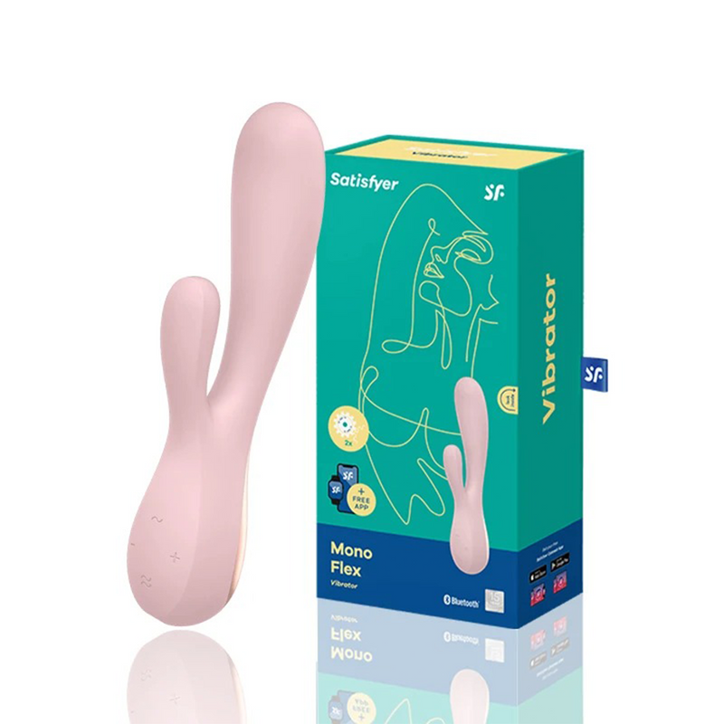 Vibrador À Prova d'Água Ponto G e Clitóris Juntos - Satisfyer Mono Flex