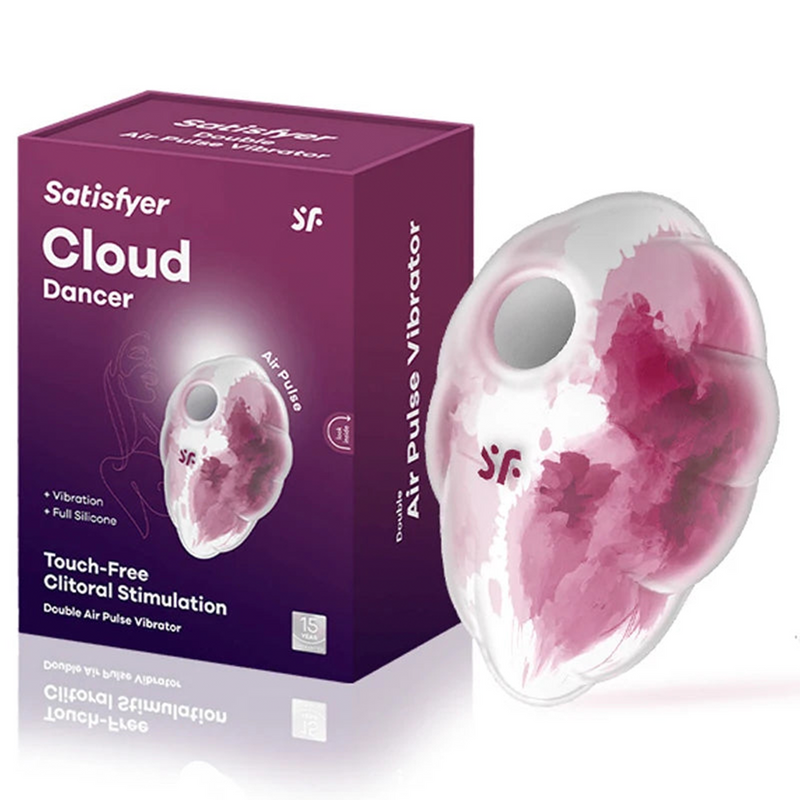 Sugador de Clitóris 12 Níveis Orgasmos Pulsantes - Satisfyer Cloud Dancer