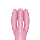 Satisfyer Threesome 3 - 3 Estímulos Simultâneos de Lábios e Clitóris - Vibrador Satisfyer - Vibrador Feminino- Satisfyer 3 em 1 - Estimulador de Clitóris